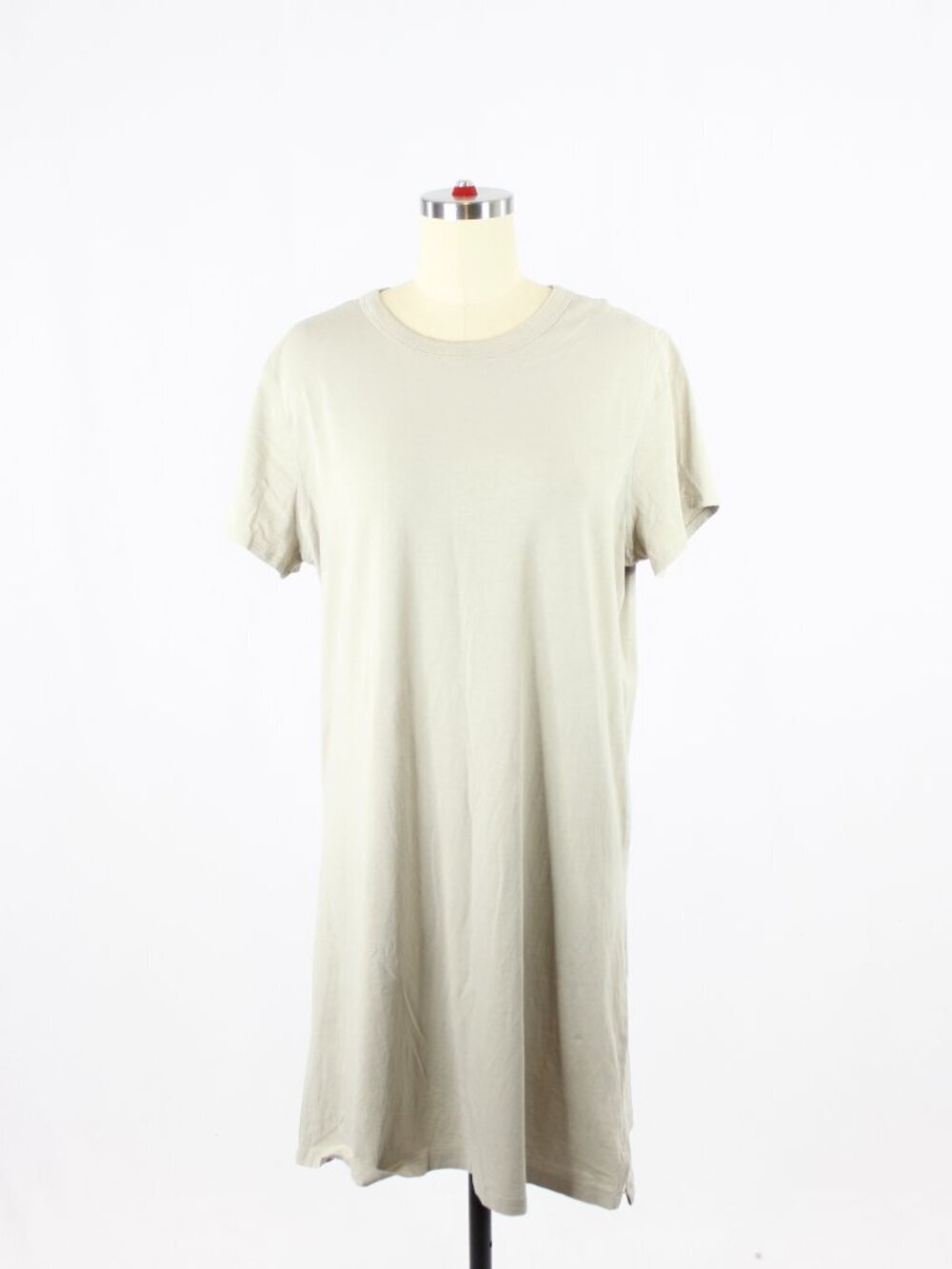LULULEMON Raw Linen Cotton Blend Classic Fit Crew Neck T-Shirt Dress, Size 6